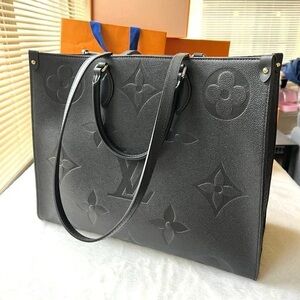 Louis Vuitton Black Monogram Tote Bag